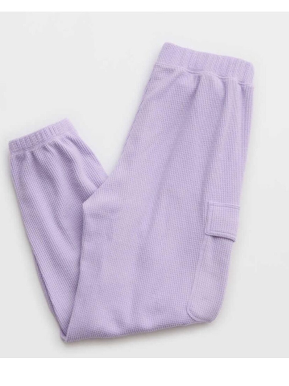 Aerie Traveler Waffle Cargo Jogger in Purple Wash - Size XS - Picture 3 of 6